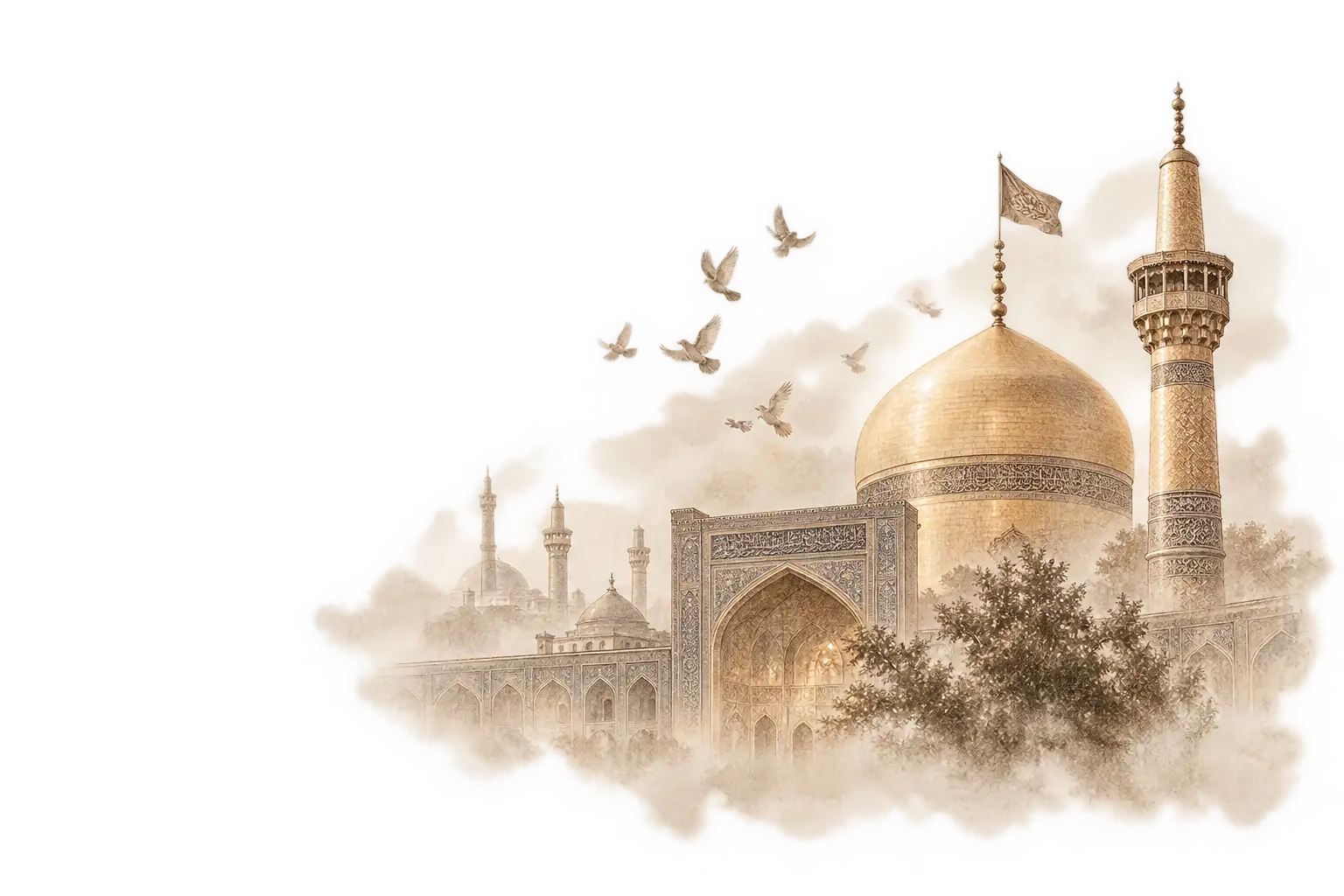 نمایی از معماری تاریخی مشهد